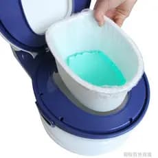 Saco de limpeza descartável para banheiro pequeno, saco de lixo para bebês, saco de plástico para penico para bebês