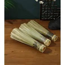 Puro artesanal escova de bambu pote fatia de bambu pote escova de lavagem limpeza escova de cozinha hotel dedicado pote