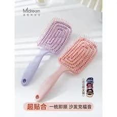 Pente de costelas de caveira alta fofo, pente de estilo de cabelo, ferramenta útil para mulheres, cabelo longo dedicado,