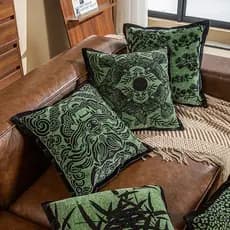Novo estilo chinês sofá travesseiro Chenille quarto almofada de cabeceira b & b modelo sala estar sofá almofada fronha