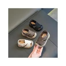 Menino bebê Toe sandálias verão novo estilo 0-1-3 anos de idade sapatos de bebê sola macia Anti-deslizamento sapatos da