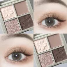 Novo paleta de sombras nicho marca Super quente ins barato estudante quatro cores sombra terra cor paleta de sombras pro