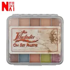 Ppi álcool óleo essencial cor luz tom de pele pequena placa ppi iluminador de pele falso couro coloração maquiagem para
