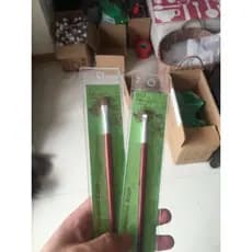 Caneta pincel para pintura a óleo, cabo de madeira, aquarela, pintura a óleo, pequena, redonda, pincel de crina