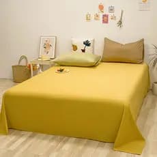 Lençol de algodão lavado Gudie, peça única, dormitório estudantil universitário, lençol único alto e baixo, lençol duplo