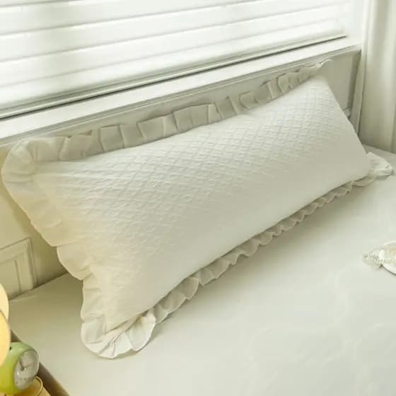 Estilo simples cor sólida dupla longa fronha fronha estilo estendido 1.5m 1.8m1.2 casal forro capa