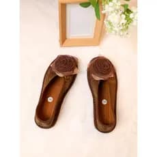 Melaleuca sola artesanal tridimensional flor pano sapatos novos senhoras chinesas sapatos de pano mãe respirável não res