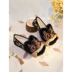 2026 primavera outono novo estilo artesanal estilo étnico sapatos bordados novo chinês sola macia antiderrapante sapatos