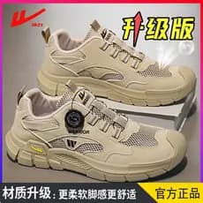 Puxar para trás sapatos masculinos genuínos 2026 novo estilo verão malha respirável antiderrapante fivela rotativa mascu