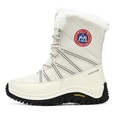 Botas de neve femininas nordeste viagem ao ar livre deserto rio sapatos de algodão de inverno de alta qualidade forro de