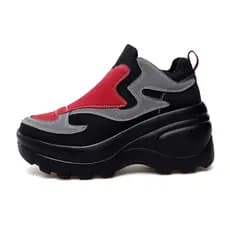 Sapatos de plataforma femininos 8cm tênis de aumento antiderrapante sapatos de viagem de alta qualidade pai sapatos plat