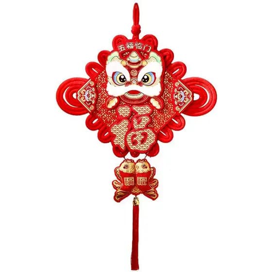 2025 novo estilo nó chinês sala de estar High-End bênção personagem pingente entrada casa ano novo ornamentos primavera