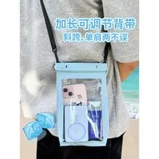 Bolsa à prova d'água para celular, tela sensível ao toque, foto, natação, tamanho grande, à prova d'água, equipamento de