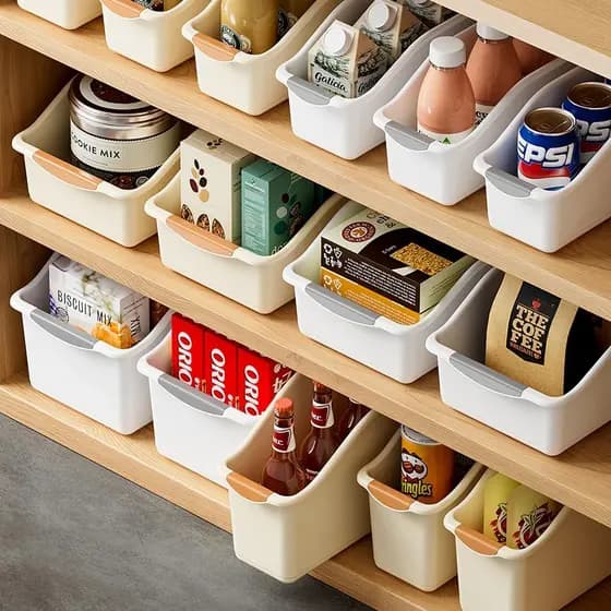 Caixa de armazenamento de cozinha armário organizador caixa de armazenamento de mesa com rodas lanche diversos cesta de