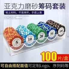 Moeda redonda cristal Macau chips mistos dupla face máquina de sala de xadrez chips redondos Token Mahjong sala de xadre