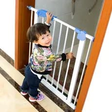 Cerca de segurança para bebês e crianças, sem perfuração, escada protetora, cerca para cães de estimação, portão de sala