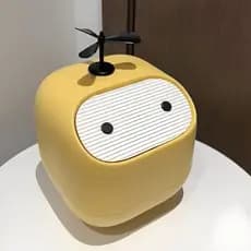 Lixeira de mesa, bancada doméstica, Ninja, armazenamento de lixo com tampa, tipo Push, Mini cesta de tecido para carro