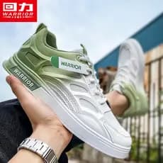 Puxar para trás sapatos masculinos gradiente branco sapatos masculinos 2026 primavera verão novo Casual All-Match tênis