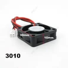 3cm DC 5V 12V 24V 3010 Ventilador De Refrigeração Sem Escova Mini 30 * 10MM Cabo 17CM 2Pin Radiador Preto Para Peças Imp