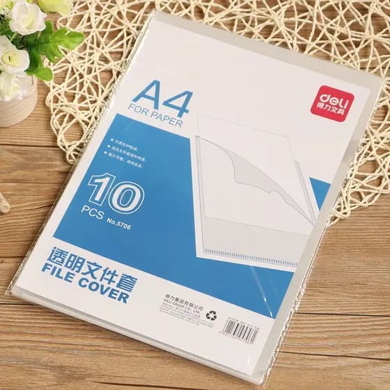 Frete grátis mais de 25 Deli 5706 conjunto de arquivos pasta de peça única pasta de página única saco de arquivo em form