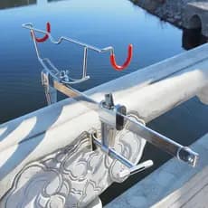Ponte suporte de pesca jangada haste torre suporte mão vara vara de pesca torre Rack haste ponte barco pesca trilhos pes