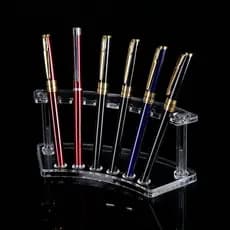 Suporte de caneta acrílico transparente multifuncional caneta esferográfica titular sobrancelha caneta titular Gel canet
