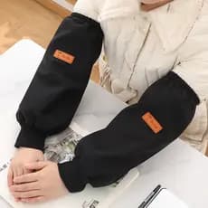 Mangas impermeáveis de lona para homens e mulheres, trabalho resistente à sujeira, mangas resistentes ao desgaste, cozin
