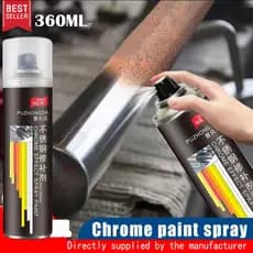 Auto-spray pintura roda de carro mudança de cor pintura spray cromo-banhado prata aço inoxidável espelho de pintura Meta