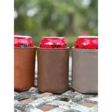Estoque pronto Suporte para garrafa de cerveja em couro PU Latas ao ar livre Porta-copos para garrafa de Cola Estojo de