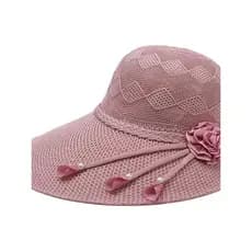 Chapéu de palha de aba grande feminino verão pequeno fresco viagem protetor solar chapéu de sol versão coreana na moda C