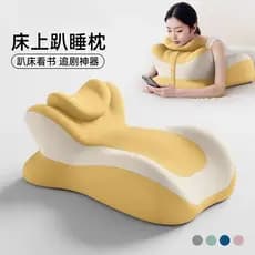 Almofada de cabeceira deitado travesseiro de dormir suporte de cintura travesseiro de pescoço Push-Up dormir jogar telef