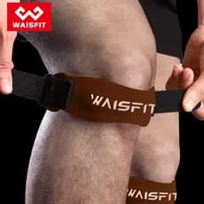 Couro correndo patela cinto esportes Fitness menisco joelheiras homens pular corda basquete Badminton patela cinto de pr