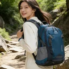 Bolsa de caminhada profissional 35L sistema de mochila de grande capacidade náilon impermeável resistente a rasgos respi