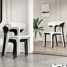 Banqueta de mesa mesa de jantar cadeira de jantar doméstico influenciador de plástico preguiçoso Casual simples comercia