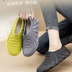 Sapatos de água Super macios novo estilo botas de chuva homens mulheres sapatos impermeáveis tubo curto moda estudante b