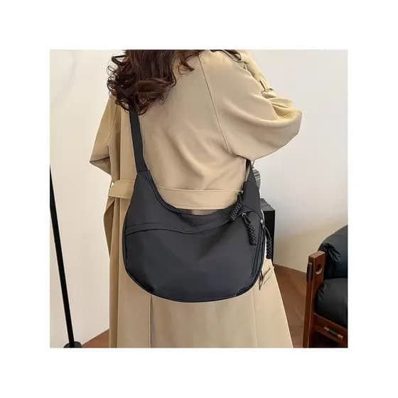 Bolsa de lona feminina 2026 novo estilo bolsa de peito de grande capacidade Casual Cross-Body bolinho saco esportes viag