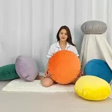 Fronha sem núcleo redondo travesseiro esteira de cabeceira casa estilo chinês saco fronha almoço pausa abraço lavagem do
