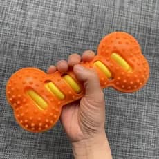 Brinquedos para cães de estimação, camada dupla, resistente à mordida, osso de borracha, Molar, Golden Retriever, borda,