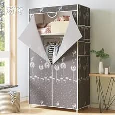 Cabide simples com capa de pano, guarda-roupa moderno, capa de corrente de fechamento, totalmente espessada, meninos, qu