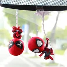 Sad32410 carro homem-aranha boneca dos desenhos animados Q disco homem-aranha ornamentos interiores do carro pequeno jog