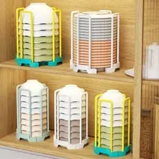 Japão importado doméstico retrátil prato Rack armário de cozinha tigelas pratos tigelas Desktop tigelas arroz Racks arma