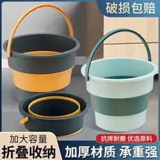 Balde dobrável importado do japão, balde de pesca portátil ao ar livre, tamanho grande e pequeno, balde de lavagem de ca