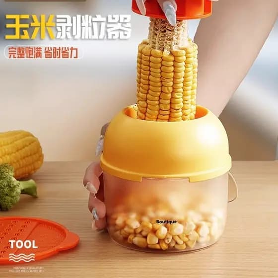 Japão importado milho Peeling ferramenta útil descascador de milho fresco doméstico separador de núcleo de milho Manual