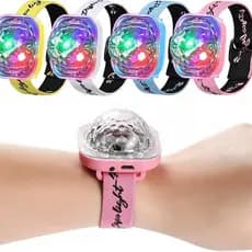 Requintado pulseira USB ventosa do carro atmosfera luz inteligente bola mágica luz de palco colorido Wearable relógio lu