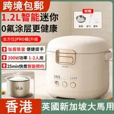 Exportação padrão britânico Mini panela de arroz Hong Kong doméstico 1-2 pessoas pequena panela de arroz multifuncional