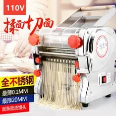 Prensador de macarrão elétrico de aço inoxidável, exportação 110V, automático, comercial, doméstico, pequeno, fabricante
