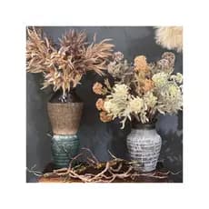 Simulação de cevada nórdico flores secas juncos Dogtail canudos janela piso decoração ornamentos High-End buquê flores f