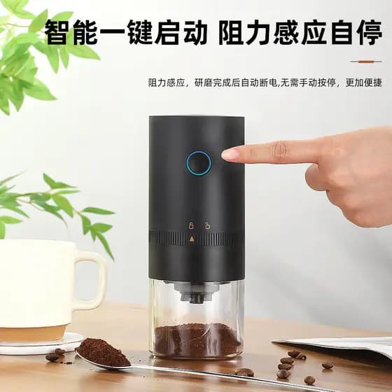 Moedor De Café Elétrico De Moagem Fresca Feijão Especiarias Inoxidável
