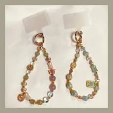 Cordão de telefone móvel arte antiga frisado pulseira feminina corrente de telefone móvel requintado estilo étnico pinge