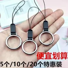Influenciador estilo dedo curto estilingue anel fivela do telefone móvel Flash Drive chaveiro cordão anel fivela Unisex